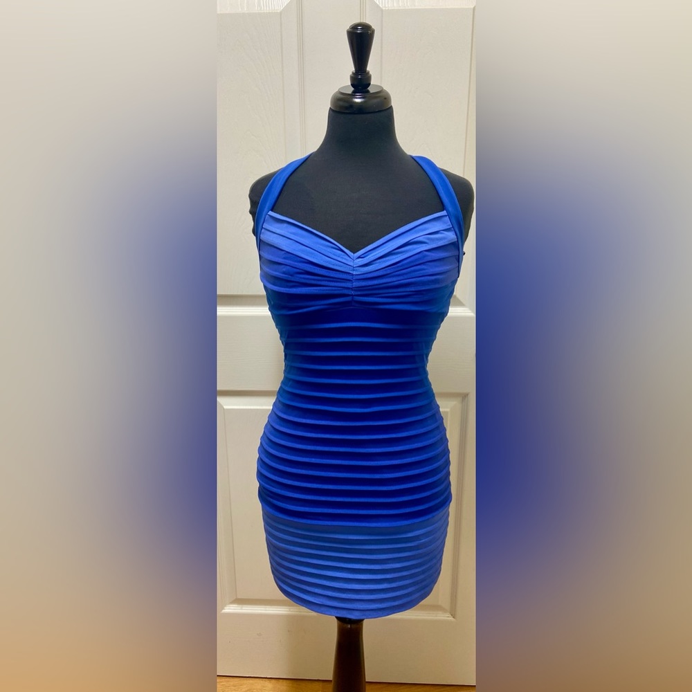 Max and Cleo Blue Dress Size 6